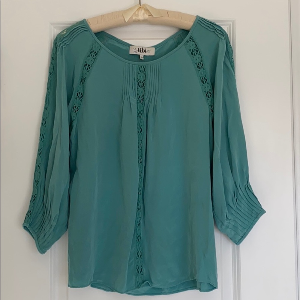 Tibi silk top